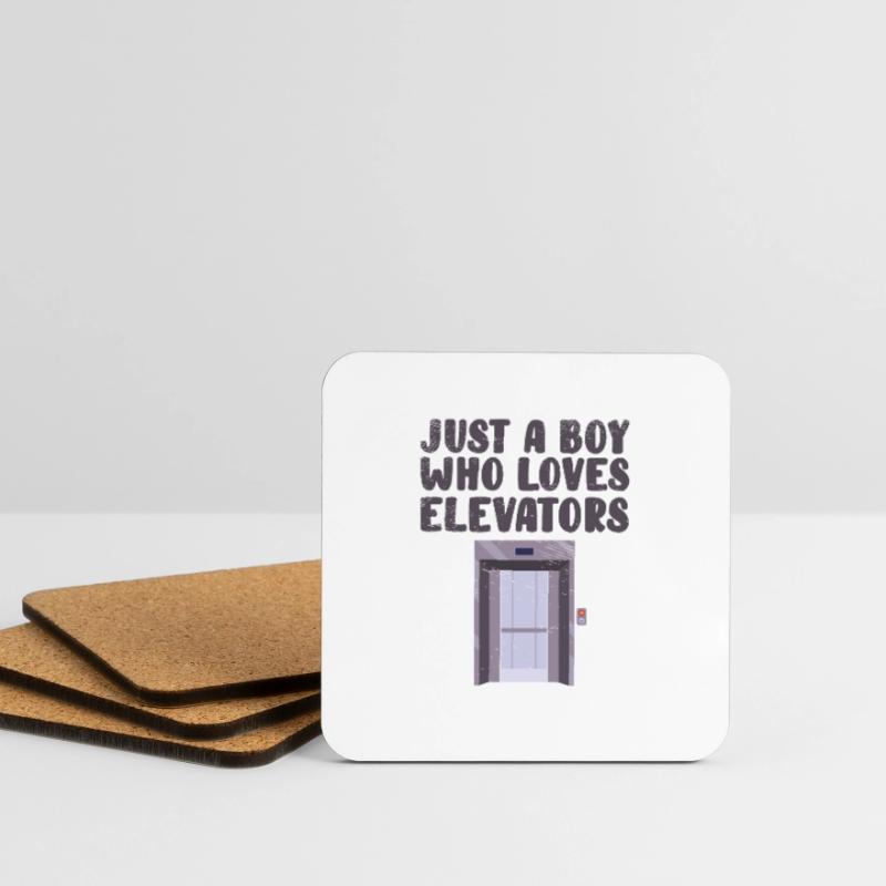 Elevator Technician Elevator Mechanic Elevator Coasters (set of 4)