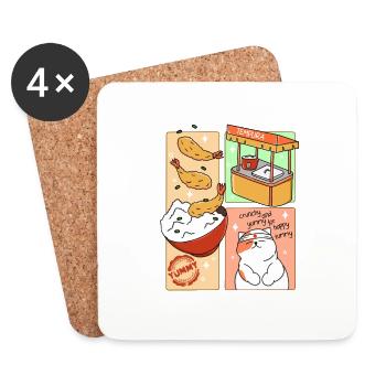 The Best Tempura - Coasters (set of 4) - white - Front