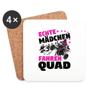Quad - Untersetzer (4er-Set) - Weiß - Vorne