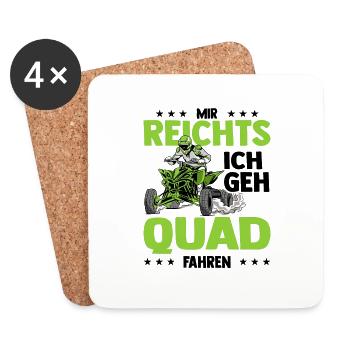 Quad - Untersetzer (4er-Set) - Weiß - Vorne