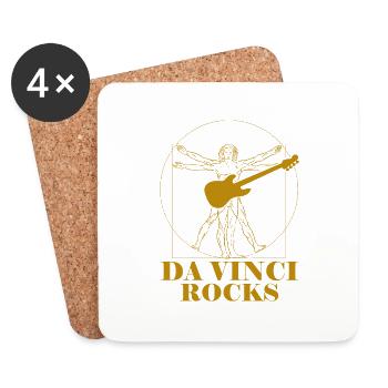 Da Vinci Rocks by The Manzanita ́s - Coasters (set of 4) - white - Front