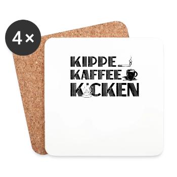 Handwerker Humor - Untersetzer (4er-Set) - Weiß - Vorne