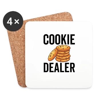 Cookie-Händler - Untersetzer (4er-Set) - Weiß - Vorne