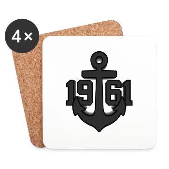 65TH BIRTHDAY MARITIM SEAFARER - Coasters (set of 4) - white - Front