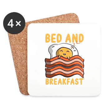 Bed and breakfast by The Manzanita ́s - Dessous de verre (lot de 4) - blanc - Devant