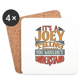 C’est une chose que vous ne comprendriez pas - Joey - Dessous de verre (lot de 4) - blanc - Devant
