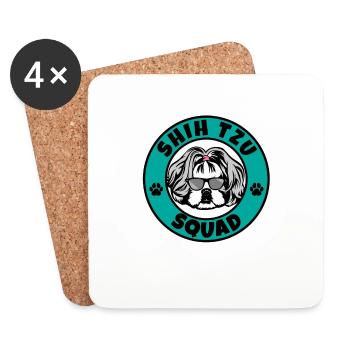 Shih Tzu Squad I Dog Lover I Shih Tzu - Untersetzer (4er-Set) - Weiß - Vorne