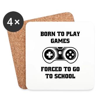 Gaming Console Controller Gaming Gamer - Coasters (set of 4) - white - Front
