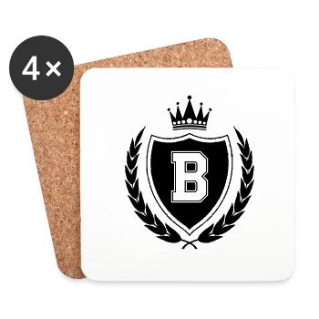 wappen B Krone - Untersetzer (4er-Set) - Weiß - Vorne