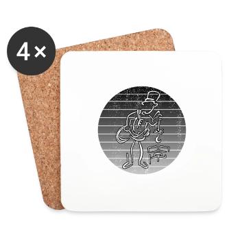 Chimney Sweep Gift Chimney SweepEr Food Sweeper - Coasters (set of 4) - white - Front