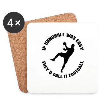 Handball Handball Team Handball Player Handball Player - Coasters (set of 4) - white - Front