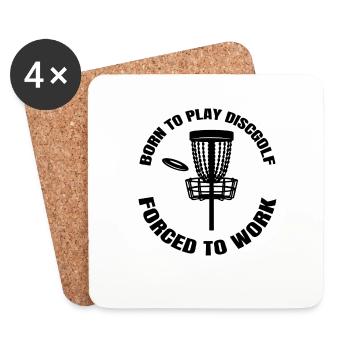 Disc Golf Disc Golfer Funny Saying Disc Golfer - Coasters (set of 4) - white - Front