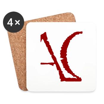 Alpha-Omega - Untersetzer (4er-Set) - Weiß - Vorne