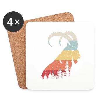 Capricorn - Coasters (set of 4) - white - Front