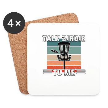 Vintage Frisbee Outdoor Sport Retro Disc Golf - Coasters (set of 4) - white - Front