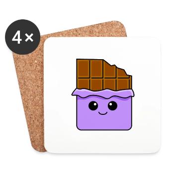 Chocolate Comic - Coasters (set of 4) - white - Front