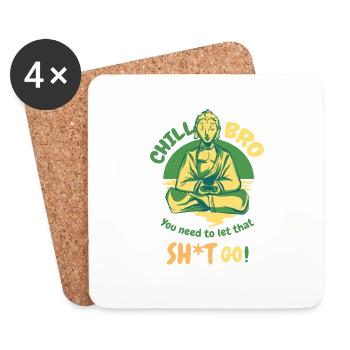 Meditation - Coasters (set of 4) - white - Front