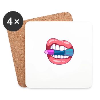 KosmetikerInnen Make-up Artist Beauty Shop - Untersetzer (4er-Set) - Weiß - Vorne