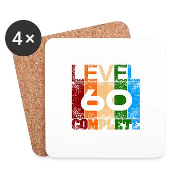 Finally I'm 60 - Coasters (set of 4) - white - Front