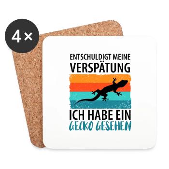 GECKO - Untersetzer (4er-Set) - Weiß - Vorne