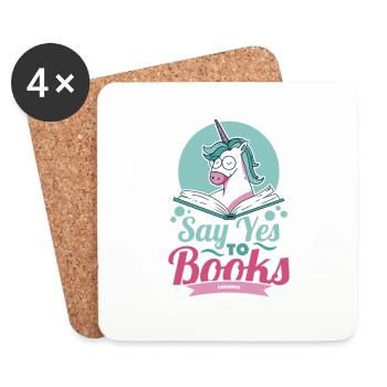 Say Yes To Books - Untersetzer (4er-Set) - Weiß - Vorne
