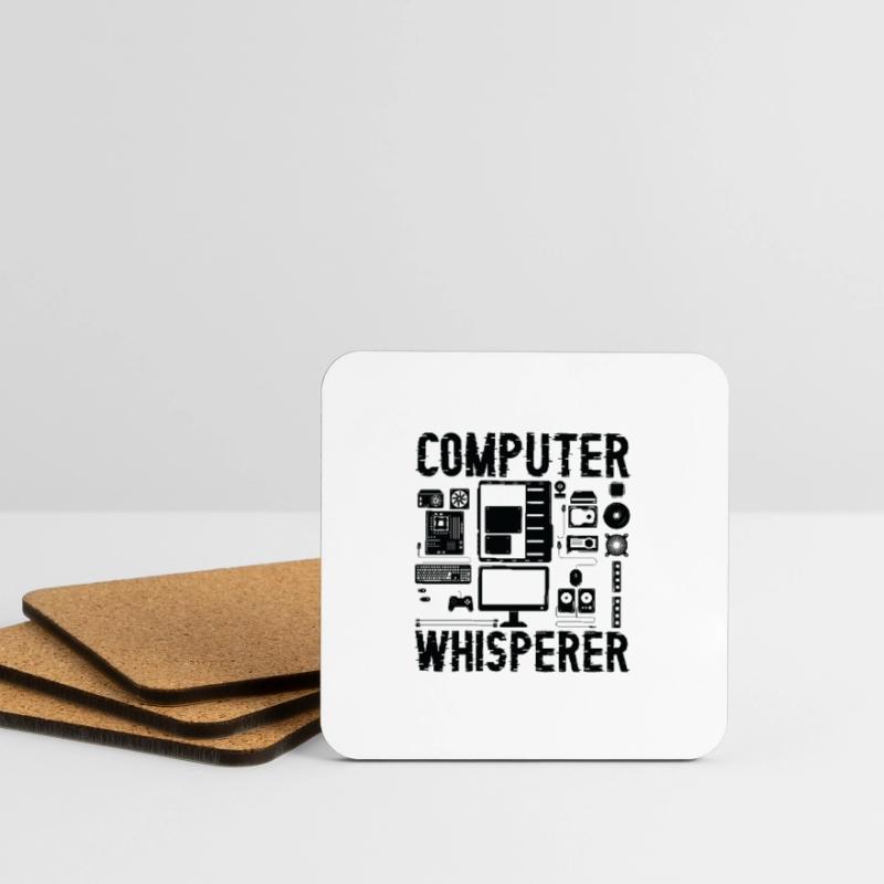 Computer Whisperer Tech Supports Programmer Coder Coasters (set of 4)
