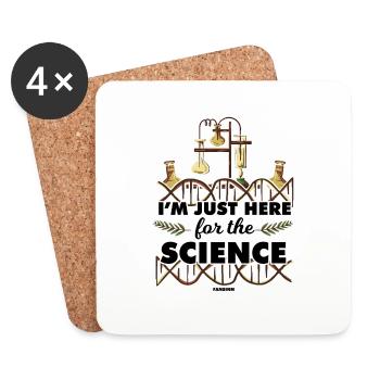 I'm Just Here For The Science - Coasters (set of 4) - white - Front