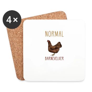 Barnevelder Huhn I Chicken Geflügel Motiv für - Untersetzer (4er-Set) - Weiß - Vorne