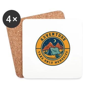 Adventure Take Only Memories - Dessous de verre (lot de 4) - blanc - Devant