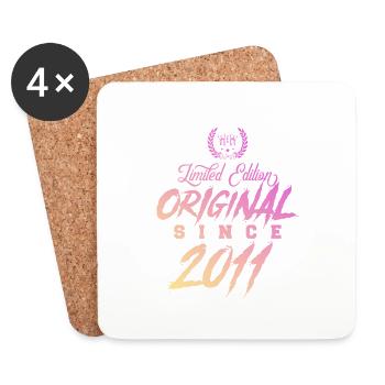 2011 limited edition original - Untersetzer (4er-Set) - Weiß - Vorne
