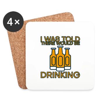 I was told there would be drinking 9 - Coasters (set of 4) - white - Front