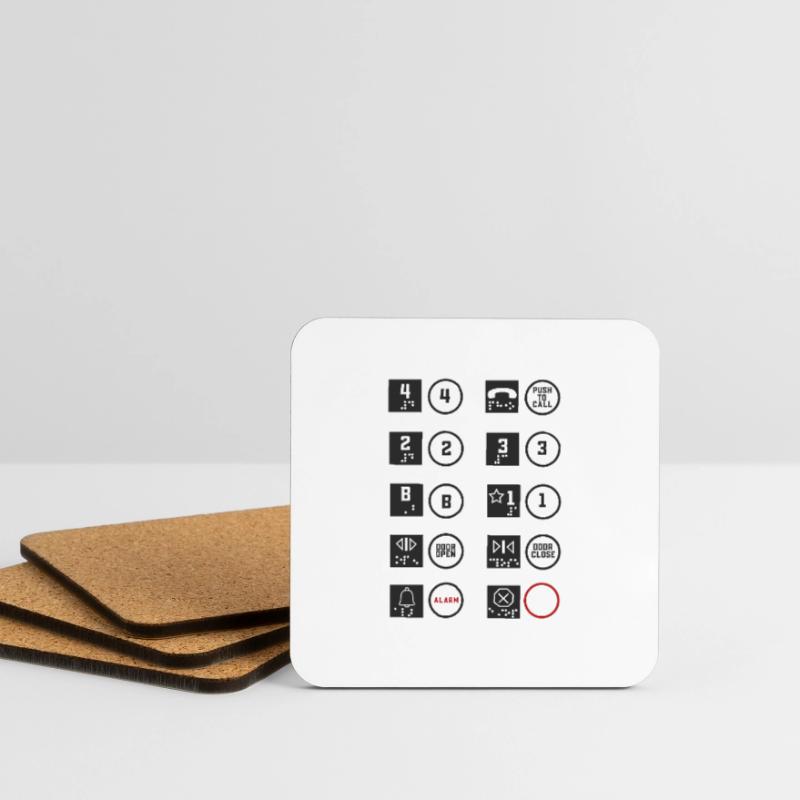 Elevator Technician Elevator Mechanic Elevator Coasters (set of 4)