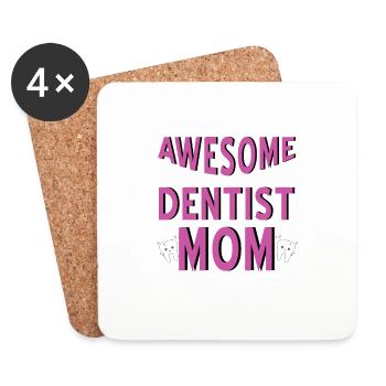 This Is What An Awesome Dentist Mom Looks Like - Untersetzer (4er-Set) - Weiß - Vorne
