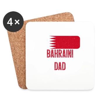 Bahraini Dad - Untersetzer (4er-Set) - Weiß - Vorne