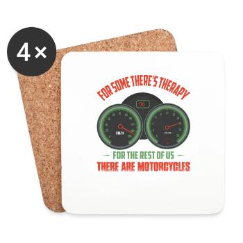 For The Rest Of Us There Are Motorcycles Motorcycl - Coasters (set of 4) - white - Front