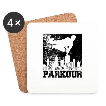 Parkour - Coasters (set of 4) - white - Front