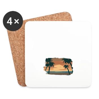Malle 2022 - Coasters (set of 4) - white - Front