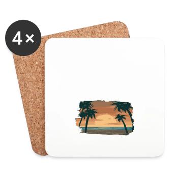 Indonesia 2022 - Coasters (set of 4) - white - Front