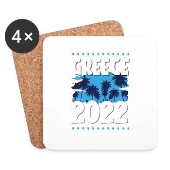 Greece 2022 - Untersetzer (4er-Set) - Weiß - Vorne