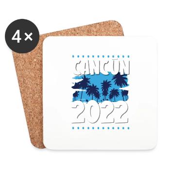 Cancun 2022 - Untersetzer (4er-Set) - Weiß - Vorne
