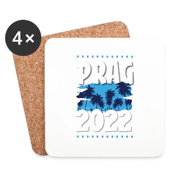 Prague 2022 - Coasters (set of 4) - white - Front