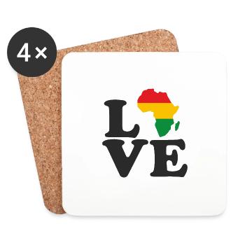 Juneteenth Day 1865, Freedom Day America African - Coasters (set of 4) - white - Front