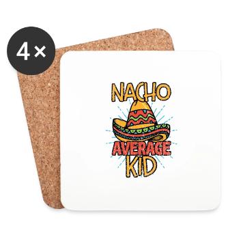 Nacho Average Kid Kinder Outfit Mexico Fans - Untersetzer (4er-Set) - Weiß - Vorne