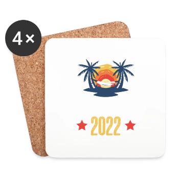 Golden Sands 2022 - Coasters (set of 4) - white - Front