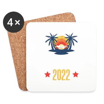 Lisbon 2022 - Coasters (set of 4) - white - Front
