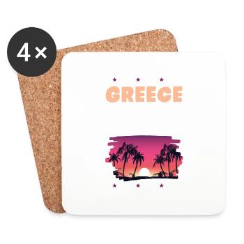 Greece 2022 - Untersetzer (4er-Set) - Weiß - Vorne