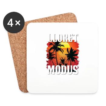 Lloret de Mar mode - Dessous de verre (lot de 4) - blanc - Devant
