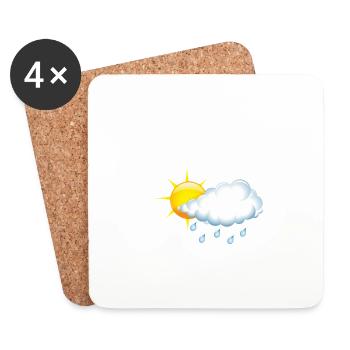 Future meteorologist - Coasters (set of 4) - white - Front