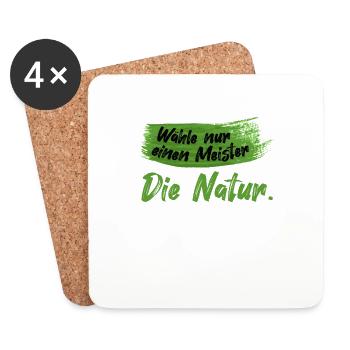 Lustiger Maler Spruch Malerei Kunstschüler Natur - Untersetzer (4er-Set) - Weiß - Vorne