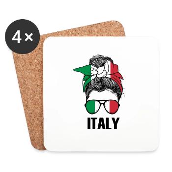 Italy - Untersetzer (4er-Set) - Weiß - Vorne
